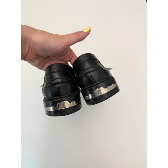 Toga Pulla leather loafers with silver buckles - size 38 - Picture 5 of 6